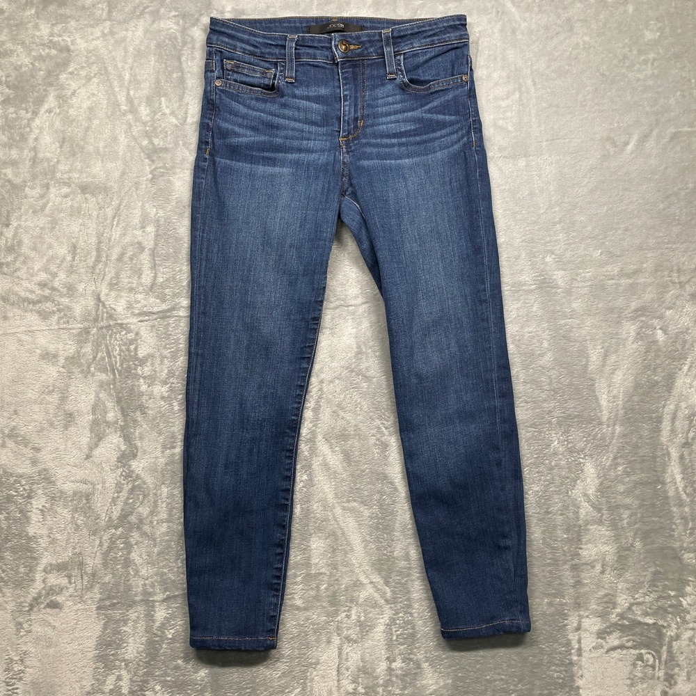 Joe's Jeans Skinny Ankle Jeans Womens 27 Medium Wash Blue Stretch Mid Rise Denim
